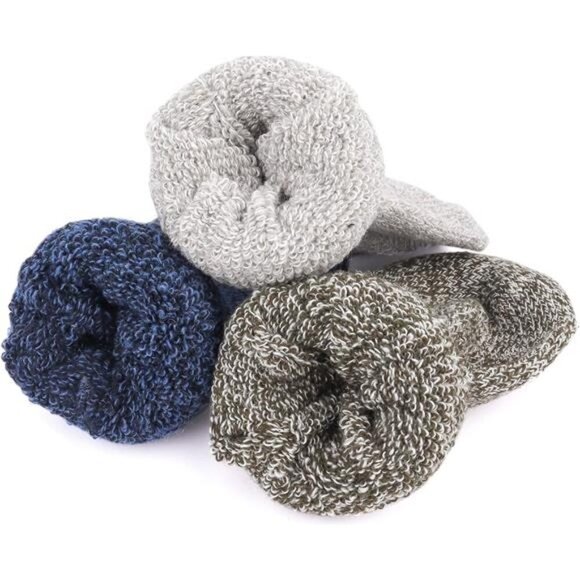 Wool Socks for Women, 5 Pairs of Warm Winter Cozy Thermal Thick Socks Gifts - Picture 4 of 8